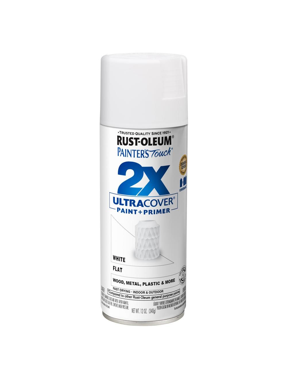 Ace Rustoleum Painter's Touch 2 X Flat Spray Paint 12 Oz White 1 Each 249126