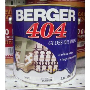 Berger 404 Paint 1 Gl White 1 Each F5089W10000F