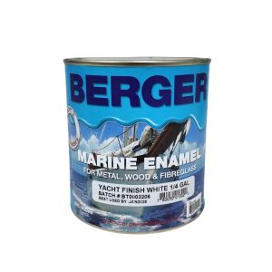 Berger Yacht Finish Enamel Paint 1 Qt White 1 Each F2704W10100D