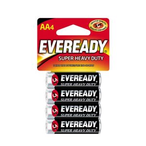 Eveready Super Heavy Duty Battery AA 4 Per Pk 1 Each 133-0041-08