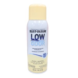 Rust-Oleum Low Odor Spray Paint Gloss Seashell 11 oz 1Ea 1037582