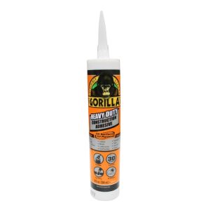Gorilla Heavy Duty Construction Adhesive White, 9 oz 1Ea 1590801