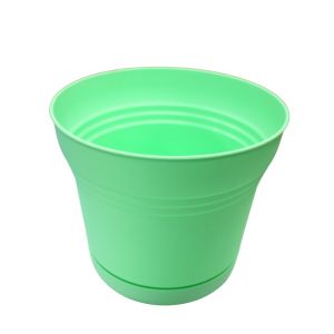 Mint Green Plastic Flower Pot 10in1 Ea SP1036