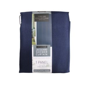 Jacquard Shower Curtain  Waffle Design 71