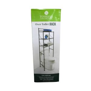 Over Toilet Rack,3-Tier Steel Storage Organizer 1Ea 701-XJ688K
