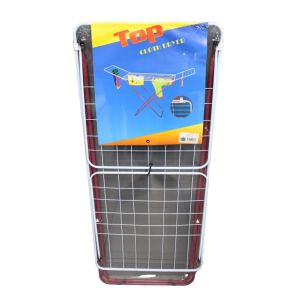 Foldable Metal Clothes Drying Rack Red&White 1Ea 701-02435