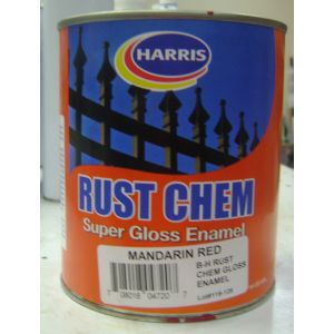 Harris Rust Chem Paint 1  Qt Mandarin Red 1 Each 13/1302-006-225