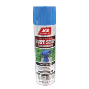 Ace Rust Stop Gloss Safety Blue Protective Enamel Spray Paint 15oz 1 Ech 1010081