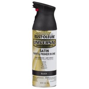 Ace Rustoleum Universal Satin Spray Paint 12 Oz Black 1 Each 1348697