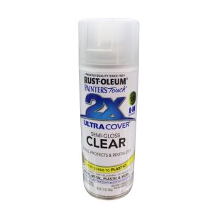 Rustoleum Painters Touch 2X Ultra Cover Semi Gloss Spray Paint 12 Oz Clear