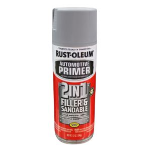  Rustoleum Automotive Filler And Sandable Matte Primer Spray 12 Oz Gray  1498237