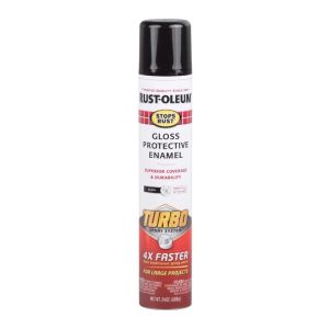Rustoleum Spray Paint Turbo Gls  Black 1 Ea 1906684