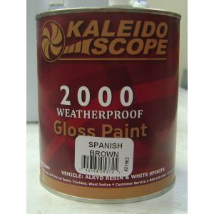 Kaleidoscope 2000 Oil Paint 1 Qt Spanish Brown 1 Each D301STD216001L