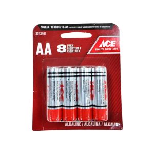 Ace Alkaline AA Batteries – 8 Pack