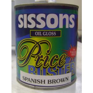 Sissons Price Buster Oil Gloss Paint 1 Qt Spanish Brown 1 Each