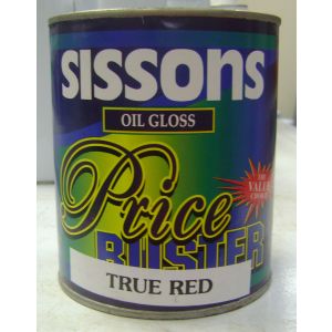 Sissons Oil Gloss Paint 1 Qt True Red 1 Each