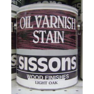 Sissons Varnish Oil Stain 1 Gl Light Oak 1 Each