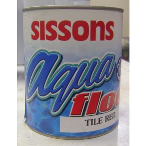 Sissons Aqua Floor Paint  1 Qt Tile Red 1 Each