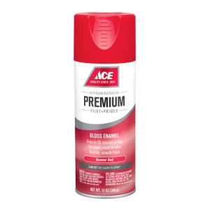 Ace Premium Gloss Enamel Spray Paint 12 Oz Red 1 Each 17005