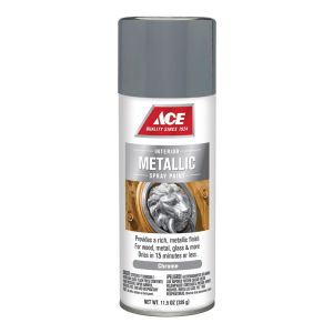 Ace Brilliant Metallic Spray Paint 11.5 Oz Chrome Plate 1 Each 17047