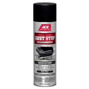 Ace Rust Stop Protective Enamel Spray Paint Gloss 15 Oz Black 1 Each 17072