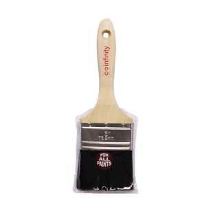 Cyg Intl Inc Paint Brush Natural Bristle  3 In Black 1 Each PB3