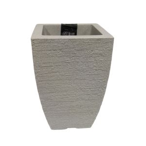 Japi Modern Square Planter 20x20x29cm Light Grey 767-JVQM20S