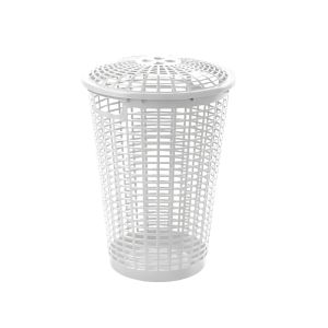 Round Laundry Hamper – 13.47 Gallon, White 35595