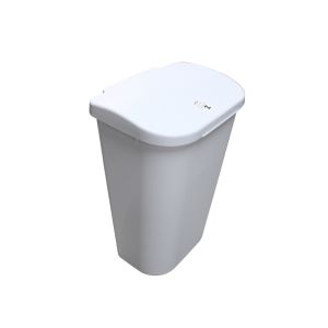 Sterilite Lifttop Wastebasket 43l White 1Ea 764-10758006