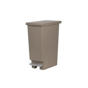 Rectangular Step Dustbin 9x33x41cm Beige 1 Each 766-39790