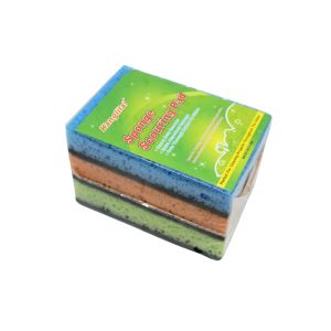 Kanglilai Scouring Pad Sponge 3pk 13.5x9x3cm 733-39677