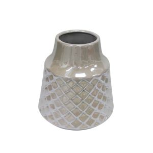 Casabella Glossy White Vase 19.5x19.5x19.5cm 1 Ea  796-ASDEC052-130