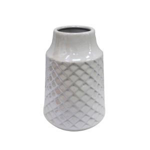 Casabella Iridescent Planter Vase White 17x25.5x17cm 1 Ea 796-ASDEC052-132