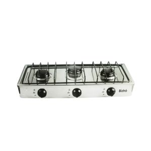Bistro' 3Burner Ss Gas Stove 60 X 28 X 9cm Silver 1 Ea 1 963-2402107 