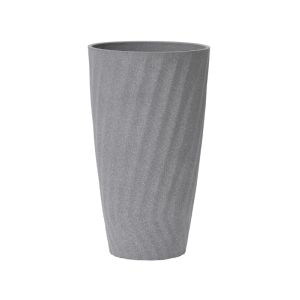 Cylindrical Flower Planter  28x28x49cm Grey 1 Ea 767-02775