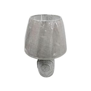 Ceramic Table Lamp Grey & White 21x30x21cm 604-01800