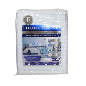 Home Living Cooling Mattress Protector 39x75+16inch Full 1 Ea 720-1438731