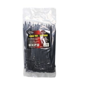 Max Motor Cable Ties Black 3.6x150mm (6