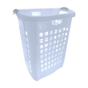 ULTRA EASY CARRY HAMPER(PLASTIC/WHITE)