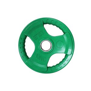  Colored Rubber Weight Plate 10Kg Green  1 Ea WP020