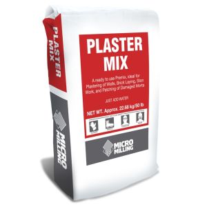 Micro Milling Plaster Mix,50 lb Bag for Walls & Brickwork 1Ea