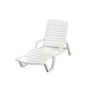 Chaise Lounge Chair 75.5 In- White
