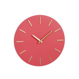 Brixen Wall Clock Aluminum Pink 4x35.5 Cm 1 Each 1111277