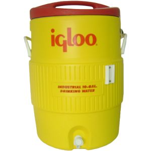 Igloo Industrial Cooler 10 Gallon Yellow Red  1 Each 717-04101/84245