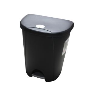 Sterilite Step On Wastebasket 6.6 Gl Black 1 Each 764-10949004
