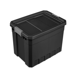Heavy-Duty Storage Tote with Latching Lid 72L 1Ea