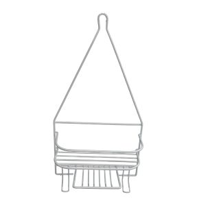 Mays Vinyl Shower Caddy White  1 Ea 734-84938