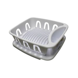 Mays 2Pc Dish Drainer White   1 Ea 764-06368004