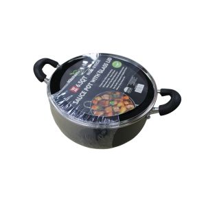 Kitchen Sense Non Stick Sauce Pot With Glass Lid  6.5Qt 26x12cm  1 Ea 936
