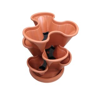  Living Accents 3 Tier Stackable Planters With Tray   1 Ea 7999868